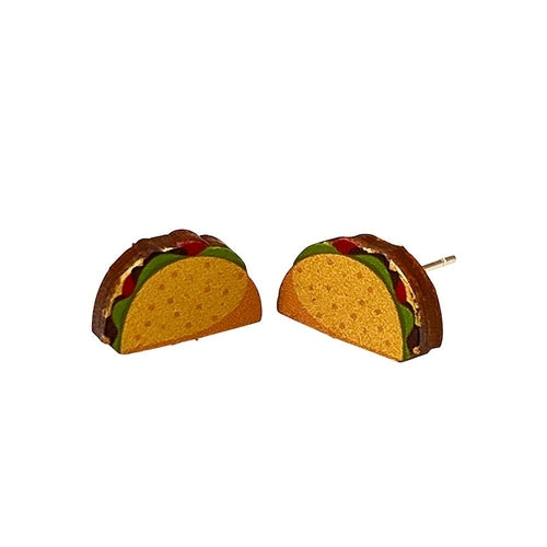 Taco Stud Earrings #3096 - Hey Dude, Foodie Delight