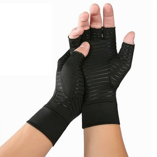 Compression Arthritis Glove Unisex Joint Pain Relief Half Finger Brace - The Gift of Health!