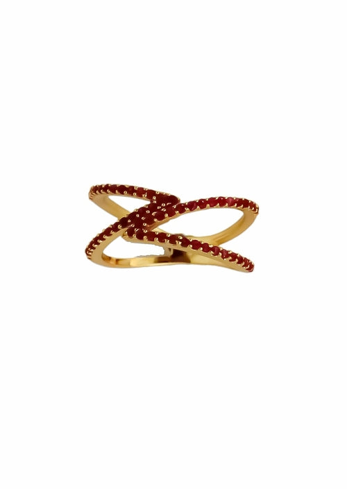 Golden Maldives X Ring -  Choose from Many Styles and Colors