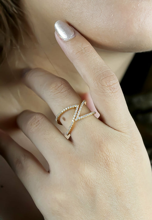 Golden Maldives X Ring -  Choose from Many Styles and Colors