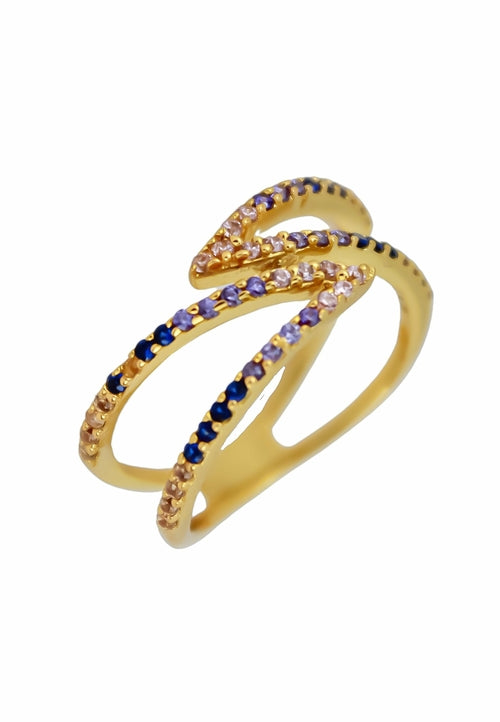 Golden Maldives X Ring -  Choose from Many Styles and Colors