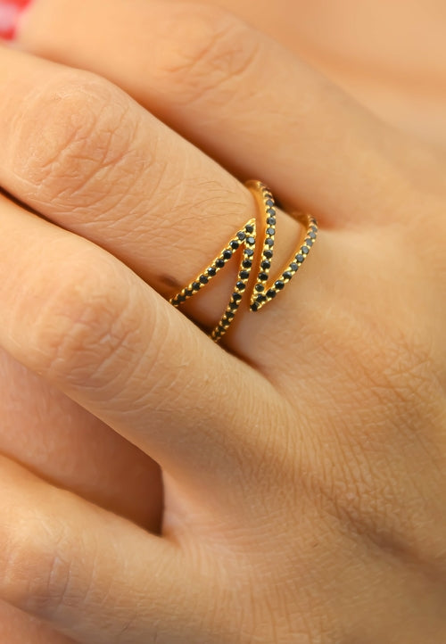 Golden Maldives X Ring -  Choose from Many Styles and Colors