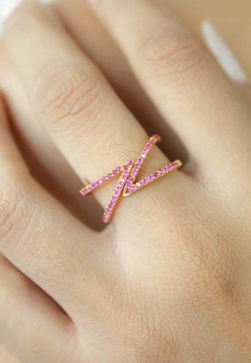 Golden Maldives X Ring -  Choose from Many Styles and Colors