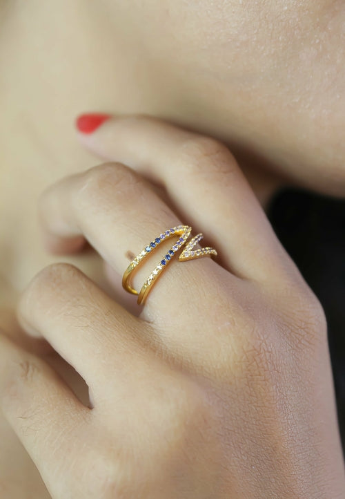Golden Maldives X Ring -  Choose from Many Styles and Colors