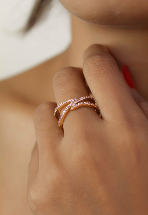 Golden Maldives X Ring -  Choose from Many Styles and Colors