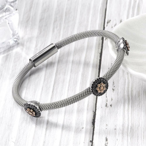 Flower Cable Station Bangle