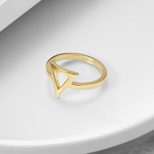 Triangle Stacking Ring - gold plated - priceless