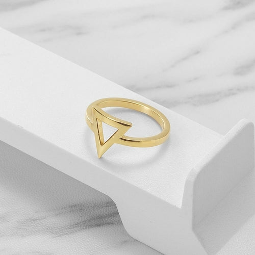 Triangle Stacking Ring - gold plated - priceless