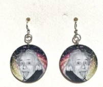 Albert Einstein Earrings #T008 - For the smart ones