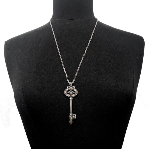 Unlocked the Key to Knowledge -- or Your Heart! - Large Key Necklace
