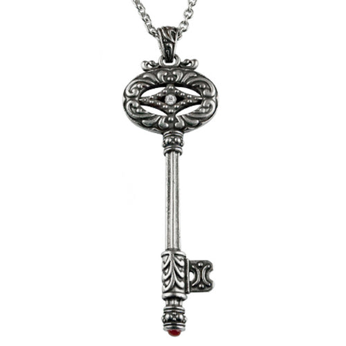 Unlocked the Key to Knowledge -- or Your Heart! - Large Key Necklace
