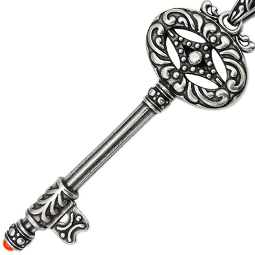 Unlocked the Key to Knowledge -- or Your Heart! - Large Key Necklace