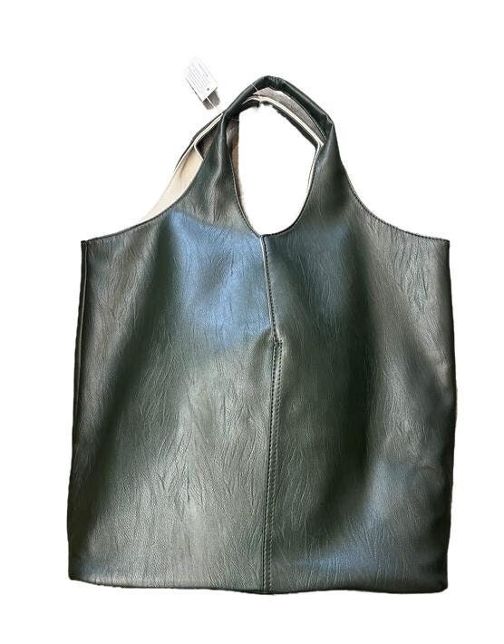 Viva la Vegan! Reversible Tote with Cosmetic Bag/Wallet in Beautiful Colors, Inside and Out