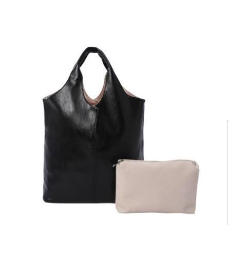 Viva la Vegan! Reversible Tote with Cosmetic Bag/Wallet in Beautiful Colors, Inside and Out