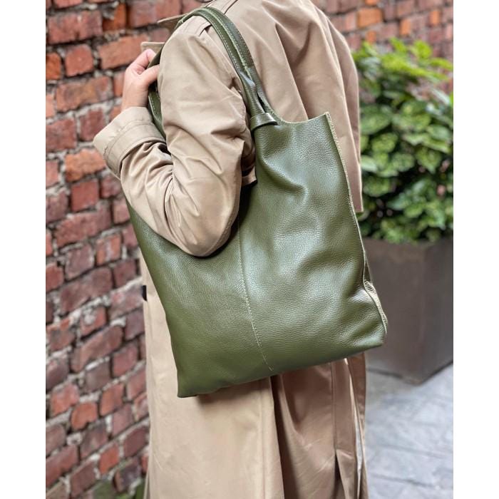 The Softest Natural Leather TOTE BAG, Handmade in Italy
