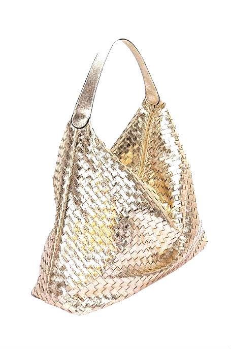 Metallic Braided Hobo Tote Bag - Free Shipping USA - Rock On!
