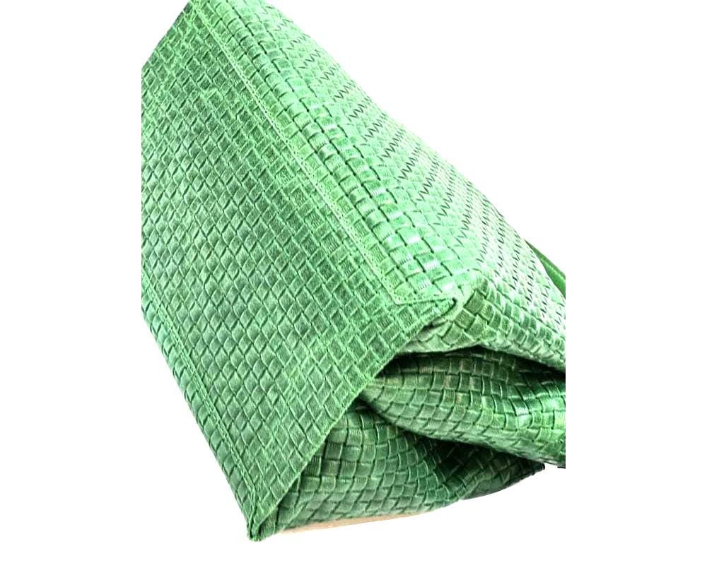 Woven Leather Boston Bag, Handcrafted in Florence, Italy, Free Shipping