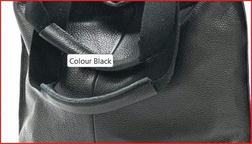 Black Shoulder Slouchy Tote in Soft Leather Handmade Italy. Free Shipping  Gift With Purchase