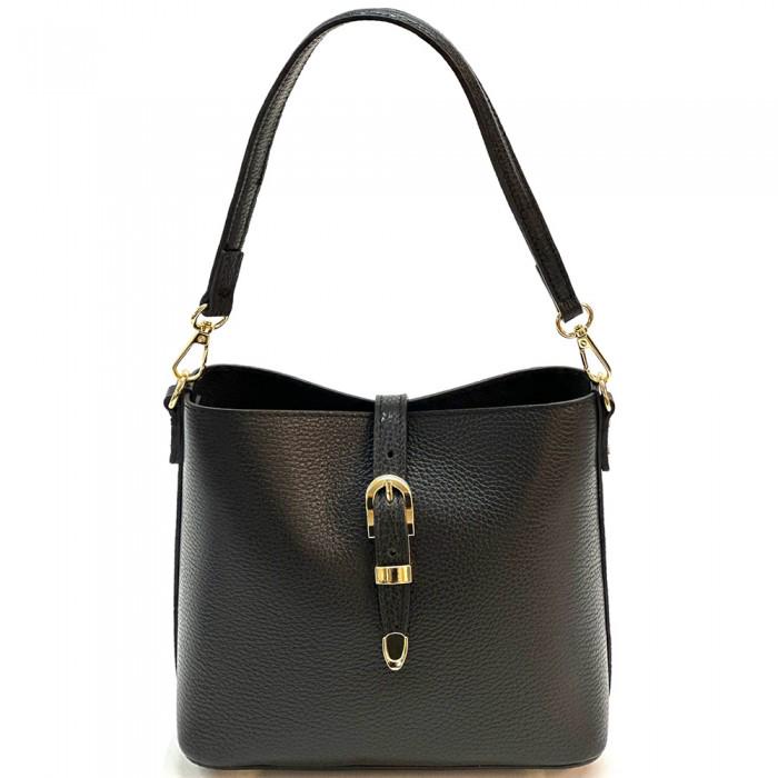 Camel Tan, Pebbled Lather Bucket Bag (M) Handmade in Italy Free Shipping