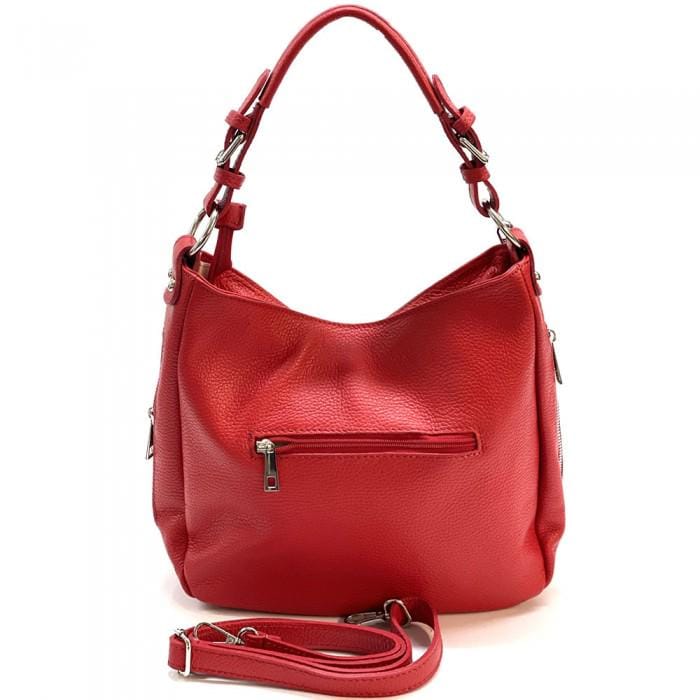 Soft Calfskin, Slouchy, Shoulder Bag with Tassel, Handmade in Italy, Free Shipping to the US