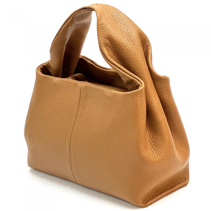 Italian Leather Trapeze Bag: Handmade Shoulder Crossbody Handbag