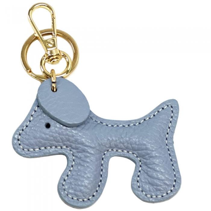 Leather Puppy,  Bag Charm Handmade in Italy, Buy two, get one FREE