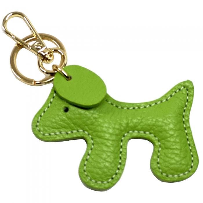 Leather Puppy,  Bag Charm Handmade in Italy, Buy two, get one FREE