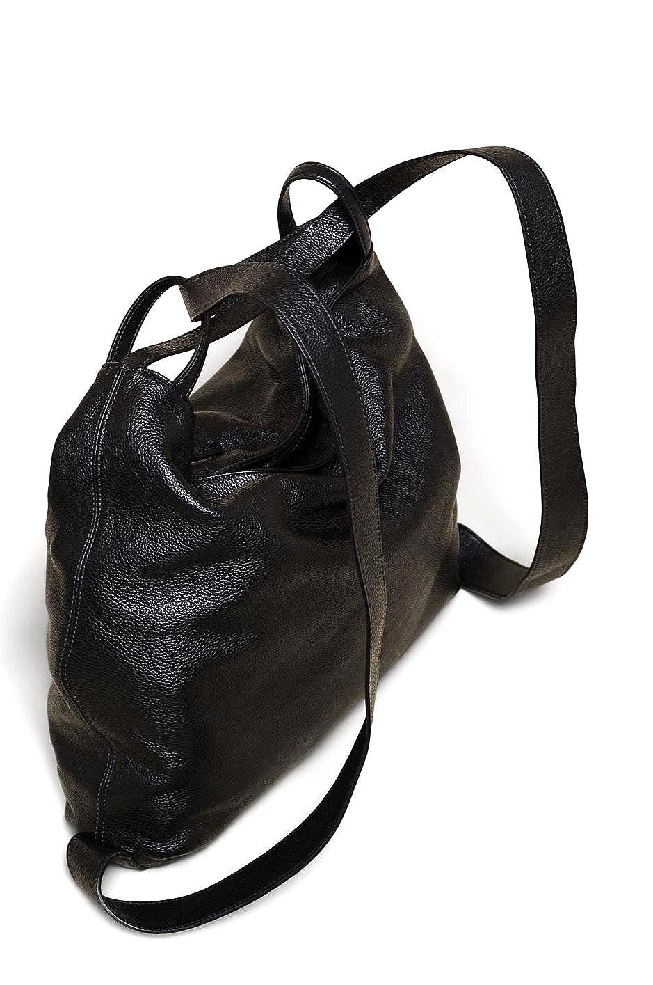 Convertible Italian Leather Backpack: Shoulder Bag, Travel Bag