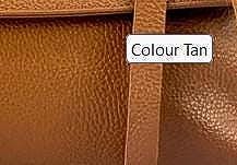 Pebbled, Soft Calfskin Shoulder Bag in Tan or Black. Free FAST Shipping to the US