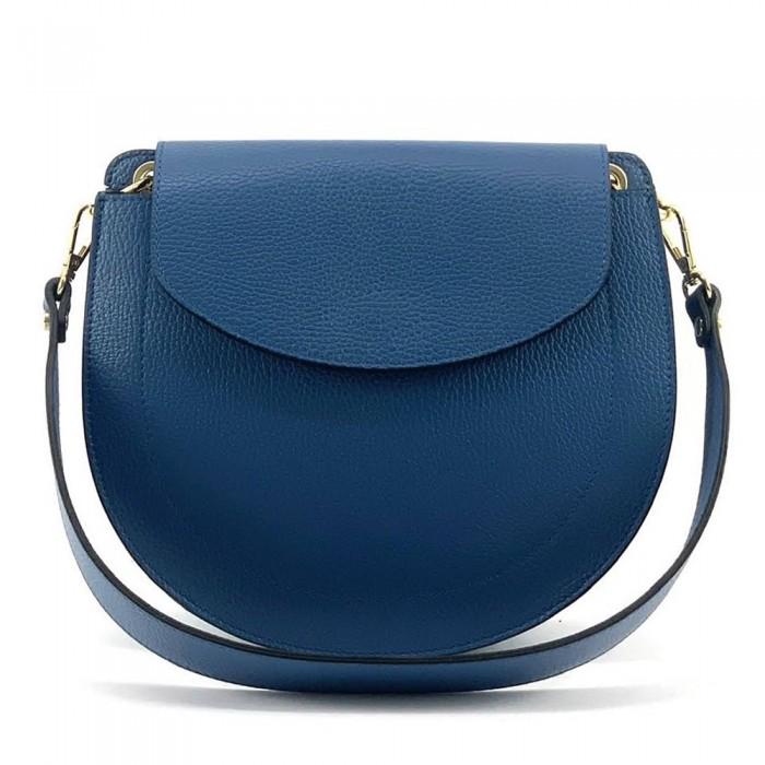 Classic Shoulder Bag in Hues of Blue and more, Handmade in Italy, Free Shipping to the US