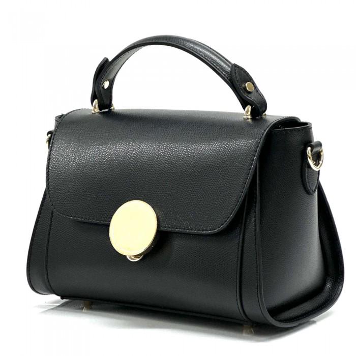 Saffiano Leather Saddle Bag Made in Italy, Free Shipping