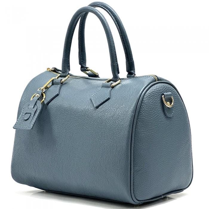 Full Grain, Pebbled Leather Speedy Bag, Handmade in Italy, Free Shipping