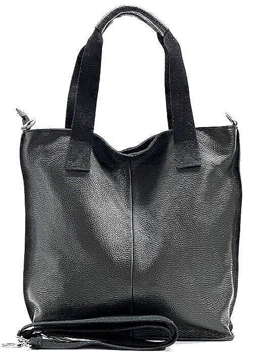 Soft Leather Shoulder or Tote Bag, Handmade in Italy. Free Shipping to the US