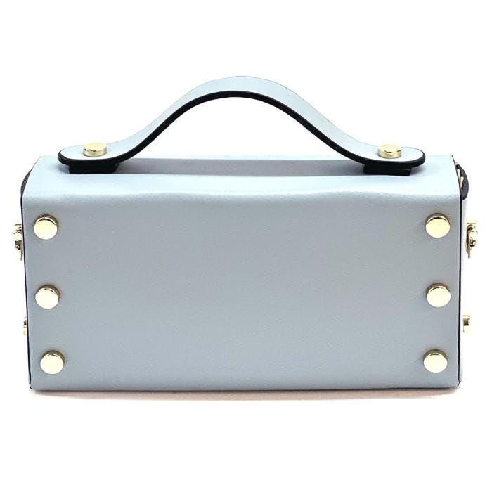 Mini Boxy Leather Handbag: Italian Crafted Structured Bag