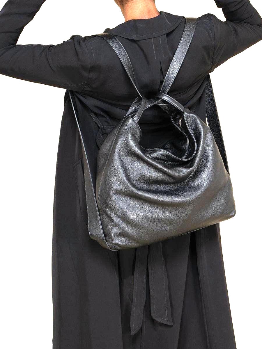 Is it a Backpack? A Shoulder Bag? It's a convertible Italian leather backpack. Free Shipping.