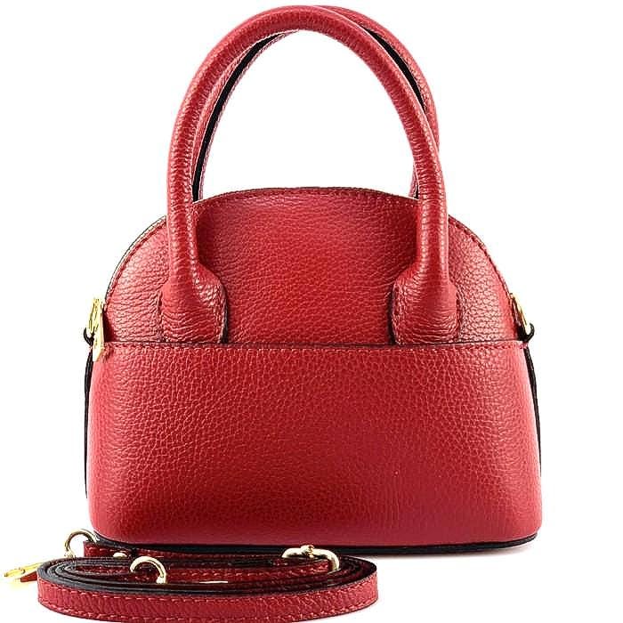 Mini Shell Shape Bag, Pebbled Leather, Handmade Italy, Free Shipping