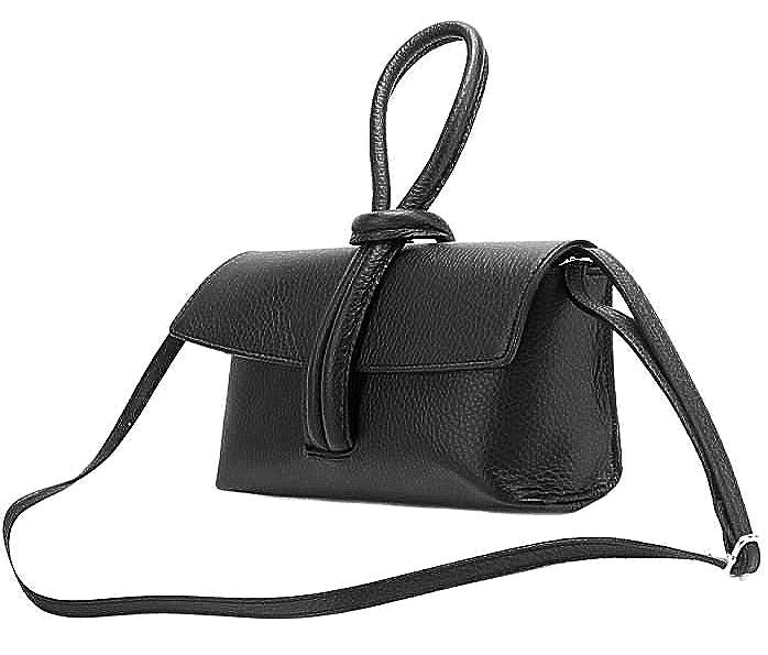 Convertible Leather Clutch Crossbody: Handmade Italian Designer Bag