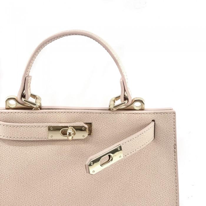 Classic Shoulder or Tote Bag. Full Grain, Pebbled Italian Leather, Free Shipping to the US