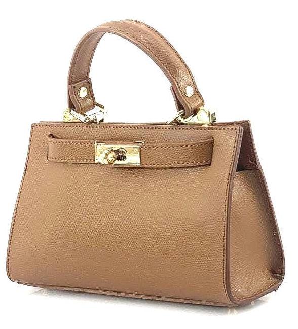 Classic Shoulder or Tote Bag. Full Grain, Pebbled Italian Leather, Free Shipping to the US