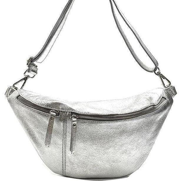 Essential Sling "Bum Bag" Pouch, Pebbled Leather, Handmade in Italy, Free Shipping to the US