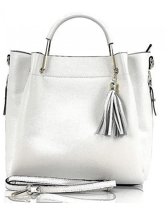 Classic Pebbled Leather in Blue Jean Blue with Tassel, Handmade in Italy, Free Shipping to the US