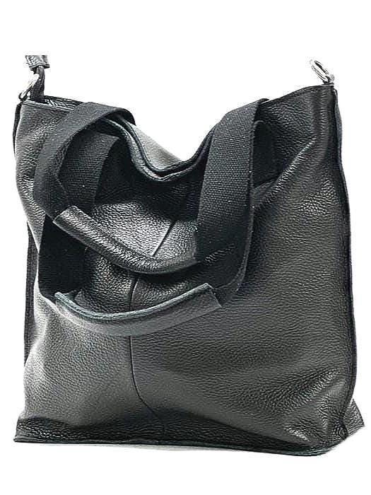 Soft Leather Shoulder or Tote Bag, Handmade in Italy. Free Shipping to the US