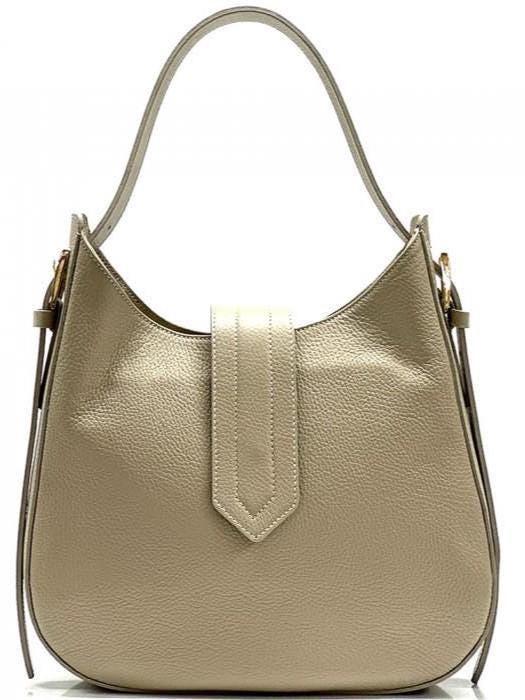 Timeless and Classic Flap-Shoulder Bag. Premium, Full-grain pebbled Leather, Handmade in Italy 2025, Free Shipping From Italy.