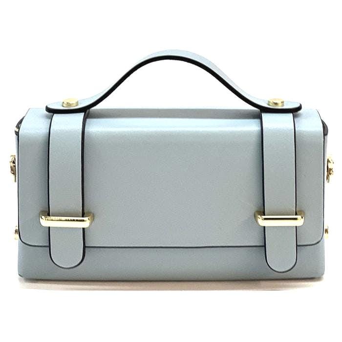 Mini Boxy Leather Handbag: Italian Crafted Structured Bag