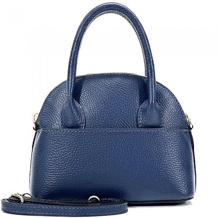 Mini Shell Shape Bag, Pebbled Leather, Handmade Italy, Free Shipping