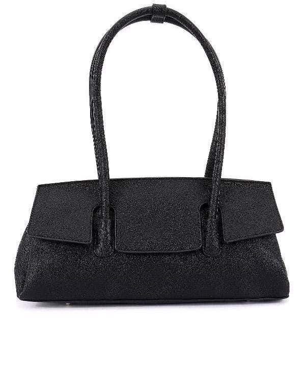 Minimalist Vegan Leather Top Handle Bag: Structured Handbag
