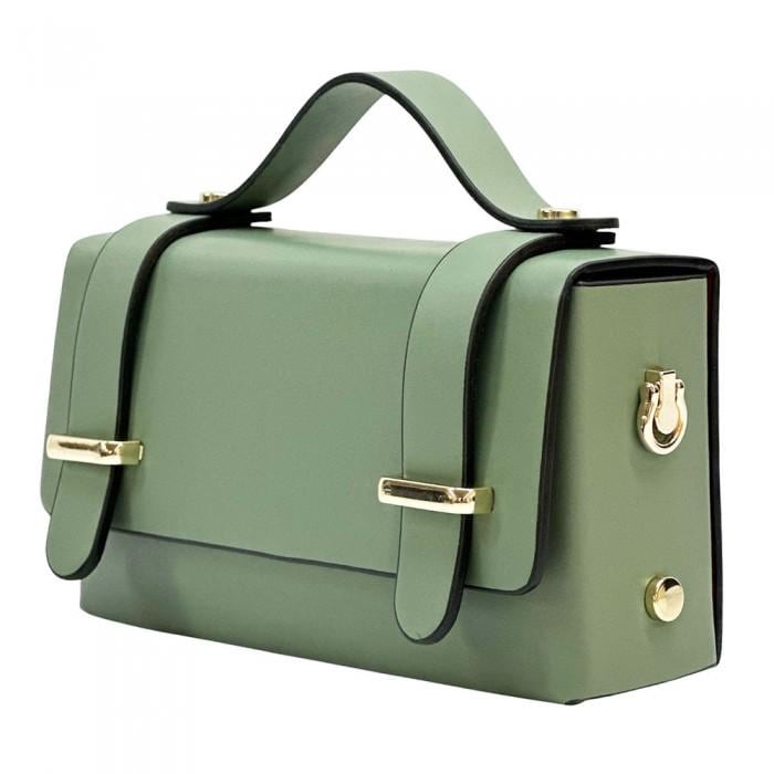 Mini Boxy Leather Handbag: Italian Crafted Structured Bag