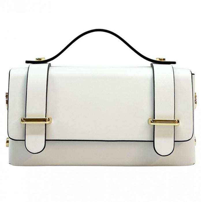 Mini Boxy Leather Handbag: Italian Crafted Structured Bag