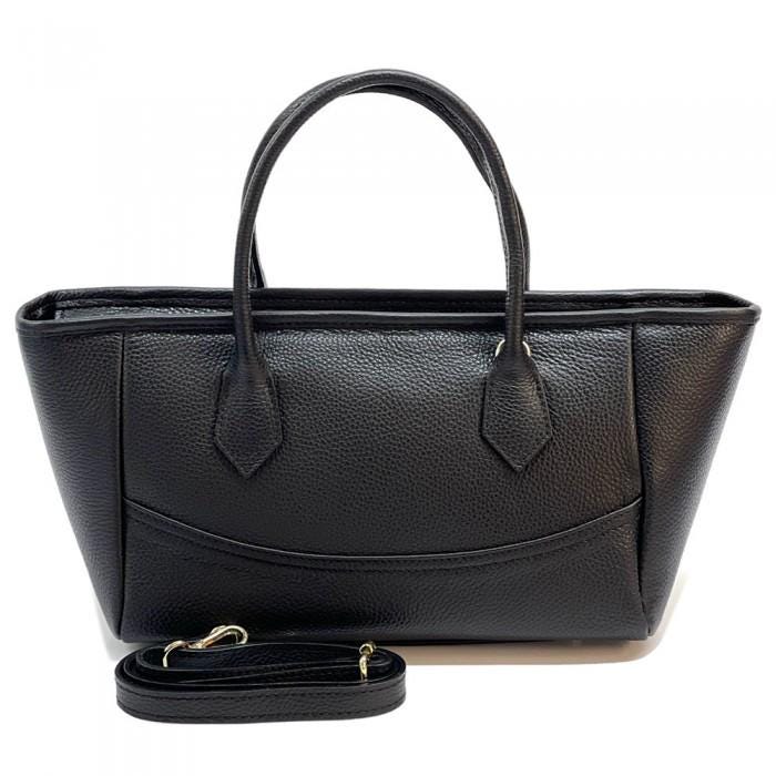 Handmade Italian Leather Tote Bag with Keychain