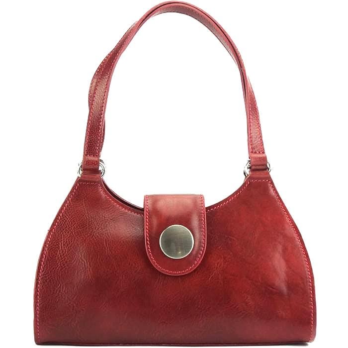 Vegetable Dyed Leather Handbag: Handmade Italian Calfskin Top Handle
